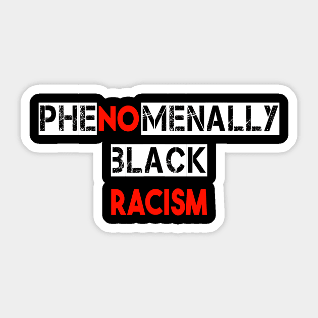 phenomenally black Sticker by DZCHIBA